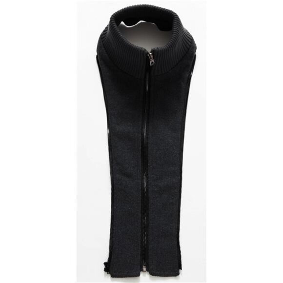 Men's Thermal Single Breasted Wool Blend Coat Peacoat with Detachable Zipper - Picture 4 of 5
